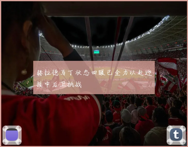 赫拉德马丁状态回暖已全力以赴迎接中后卫挑战